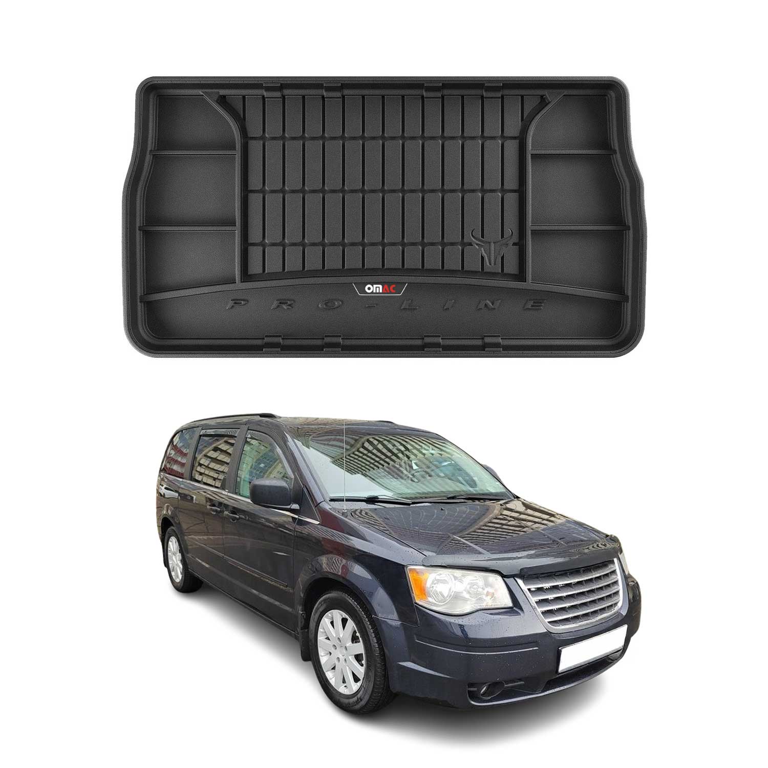 2008-2016 Chrysler Town & Country Premium Cargo Liner Trunk Mat All Weather Heavy Duty