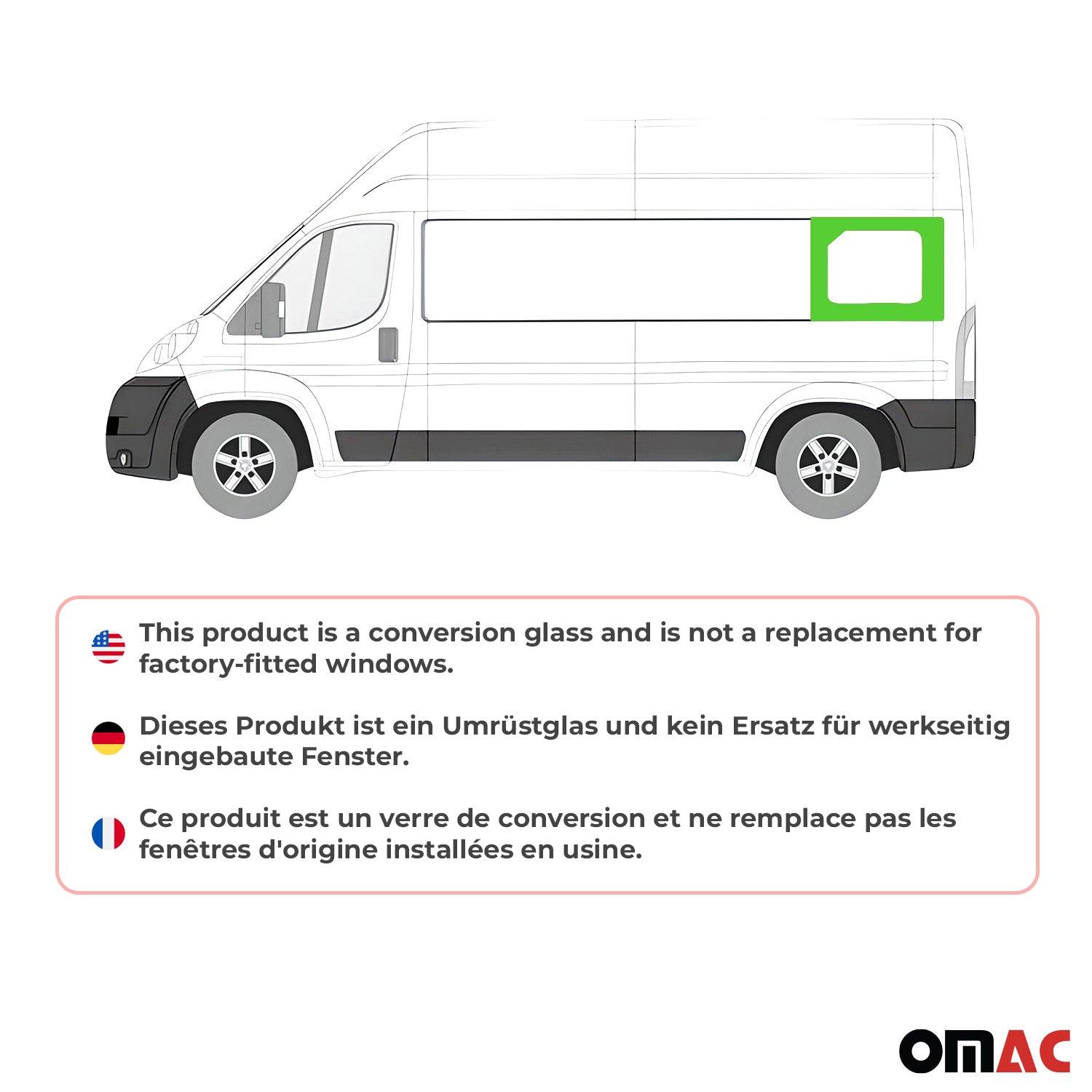 2014-2025 RAM ProMaster Window Glass Rear Left Side L3