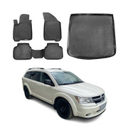 2009-2011 Dodge Journey Floor Mats & Cargo Liner Full Set All Weather Black