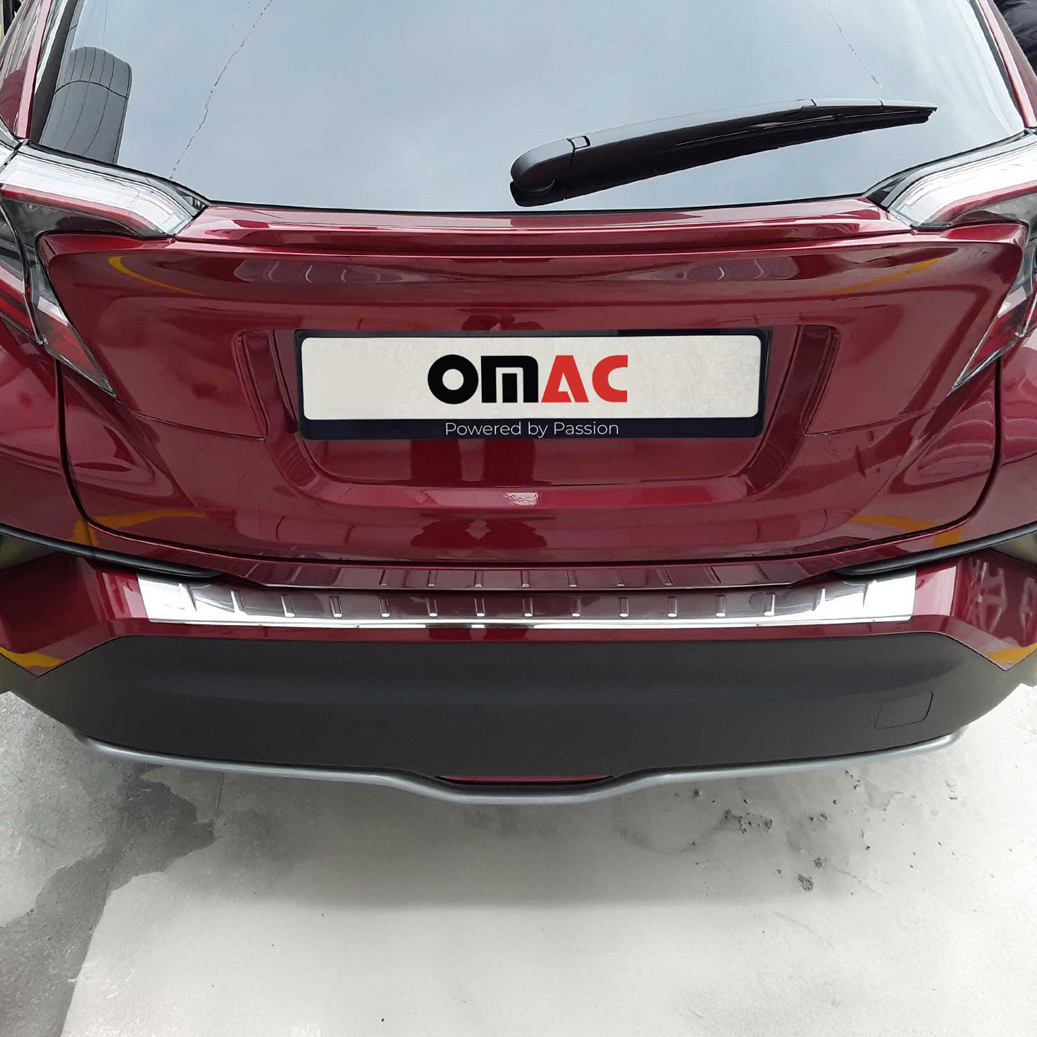 2018-2022 Toyota C-HR Rear Bumper Guard Stainless Steel Glossy