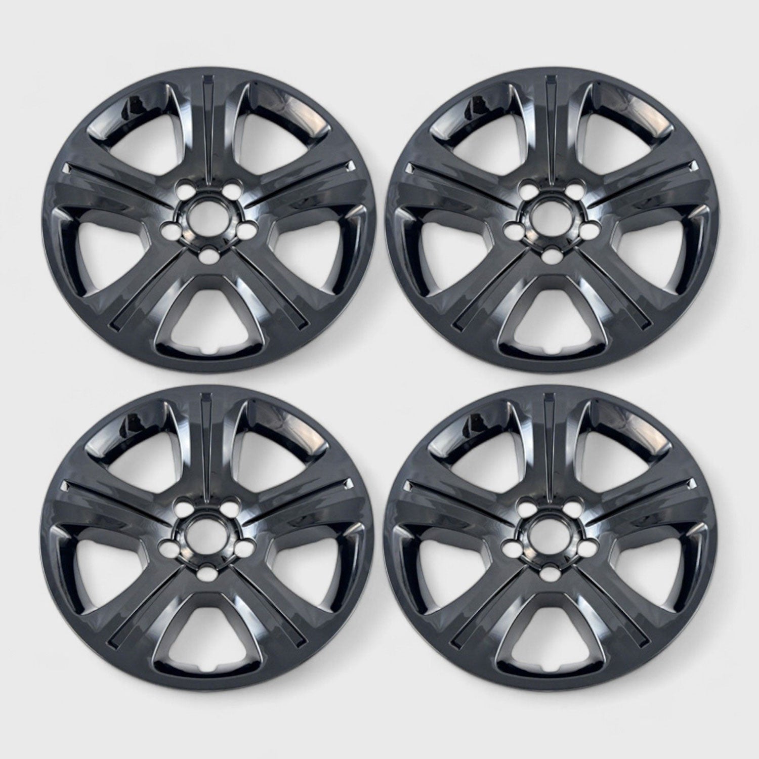 2015-2023 Dodge Charger Wheel Cover Hubcaps Set Gloss Black 8Pcs ABS Plastic