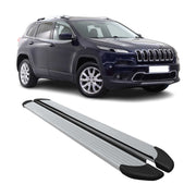 2014-2023 Jeep Cherokee Nerf Bar Side Step Running Boards Alu 2x