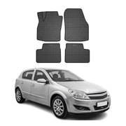2004-2014 Opel Saturn Astra Floor Mats Liners Full Set All Weather Rubber Black