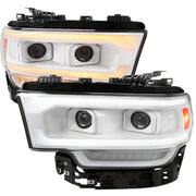 2019-2024 Dodge RAM 2500/3500/4500/5500 LED Signal Headlights White Housing