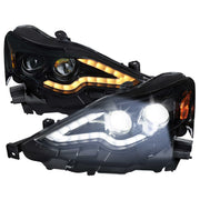 For Lexus IS250 IS350 2014-2016 Full LED Project healight Black Houing Smoked lens