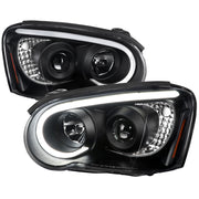 2004-2005 Subaru Impreza WRX/STI Outback Projector Headlights LED Bar Black