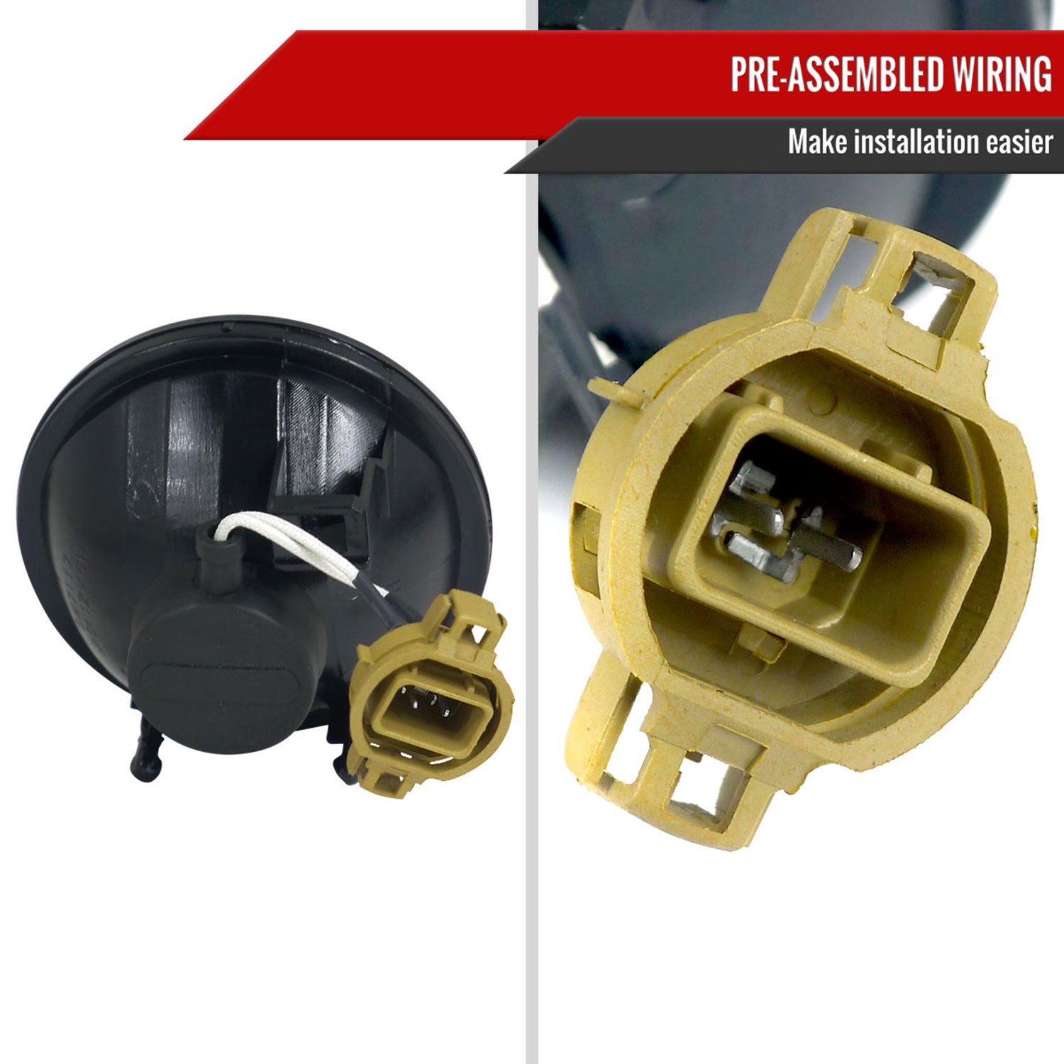 2007-2014 GMC Yukon/ XL Chevy Suburban/Tahoe H16 Fog Lights Kit Chrome/Smoke