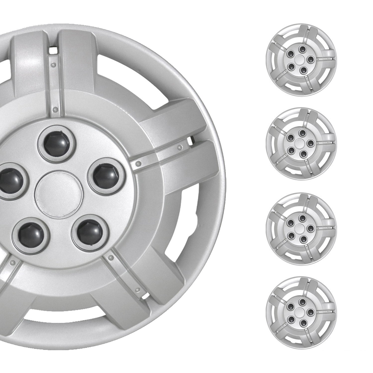 Arizona Hub Caps Wheel Cover 16'' Silver Full Set 4 pcs. – OMAC USA