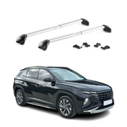 2022-2026 Hyundai Tucson Roof Rack Cross Bars Silver Luggage Carrier 2 Pcs