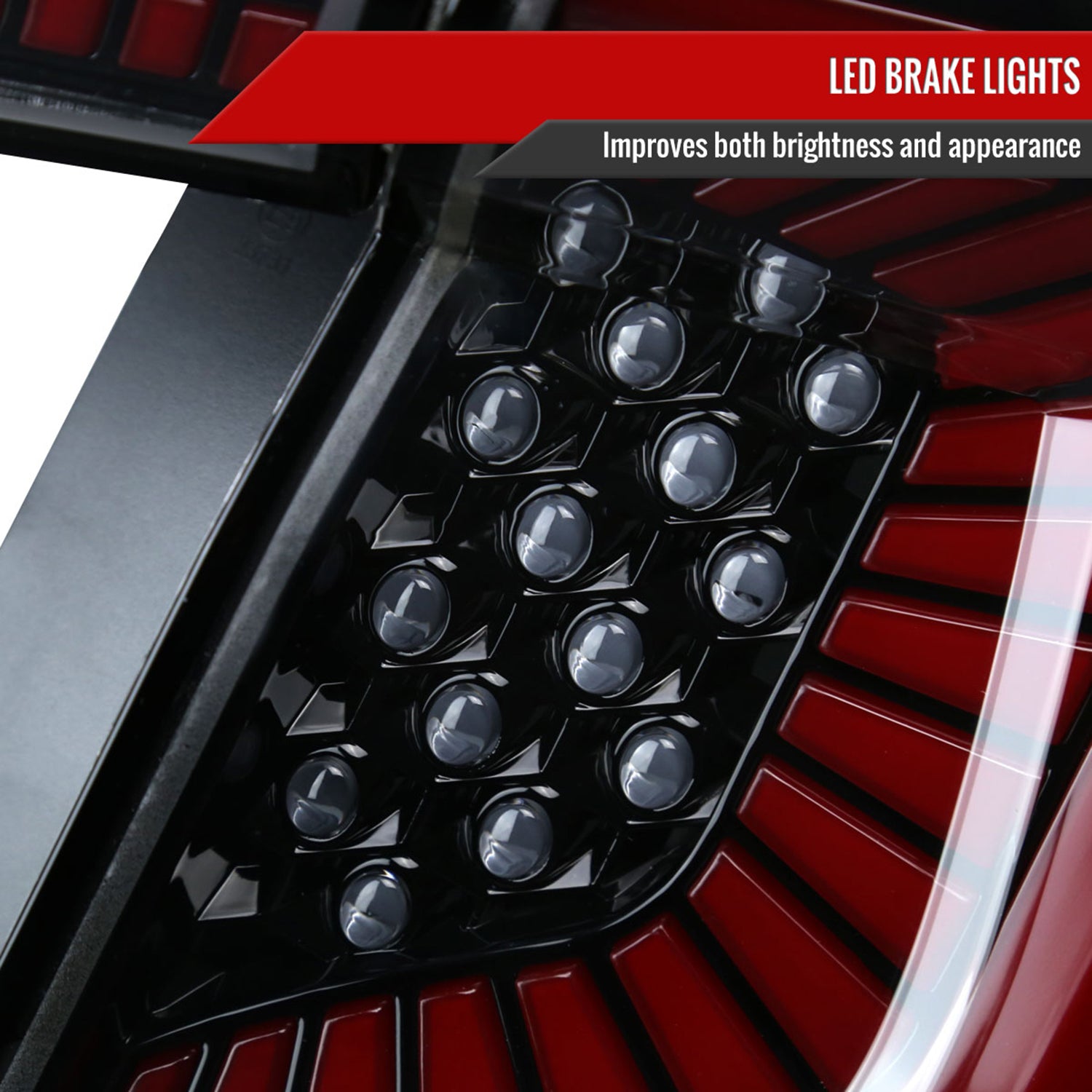 2017-2021 Honda Civic Hatchback LED Signal Tail Lights Jet Black/Clear