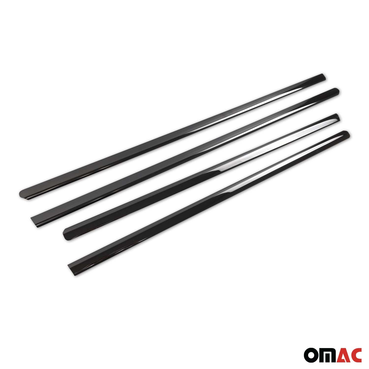 2005-2011 Mercedes M Class W164 Window Molding Trim Streamer Stainless Steel Dark 4x