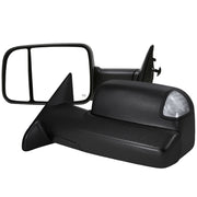 2009-2012 Dodge RAM 1500 Heated Towing Mirrors Clear Lens Turn & Puddle Lights