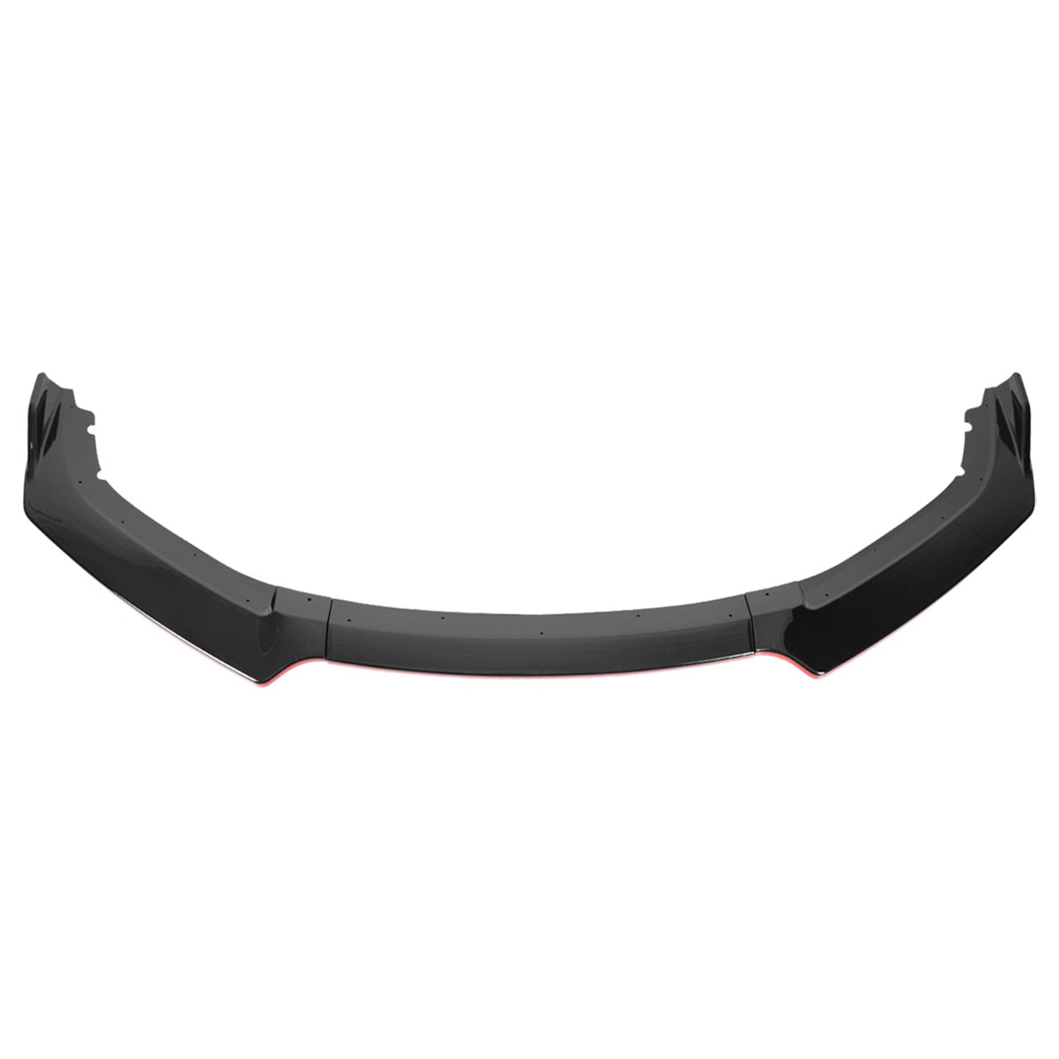 2016-2018 Honda Civic Sedan Black/Red Trim Front Bumper Lip Splitter Kit
