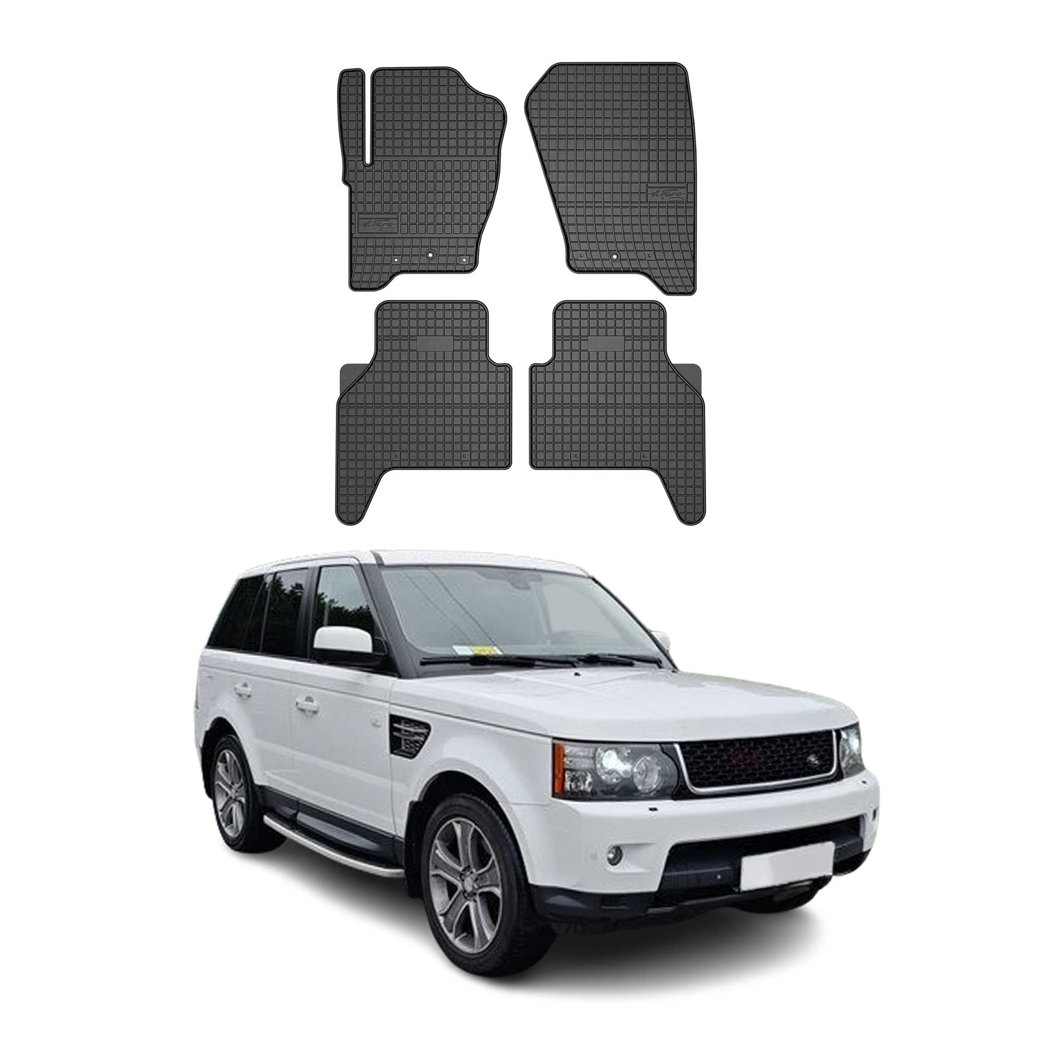 2006-2013 Land Rover Range Rover Sport Floor Mats Liners Full Set All Weather Rubber