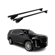 Cross Bars Roof Racks Aluminium for Cadillac Escalade V 2023-2026 Black 2Pcs
