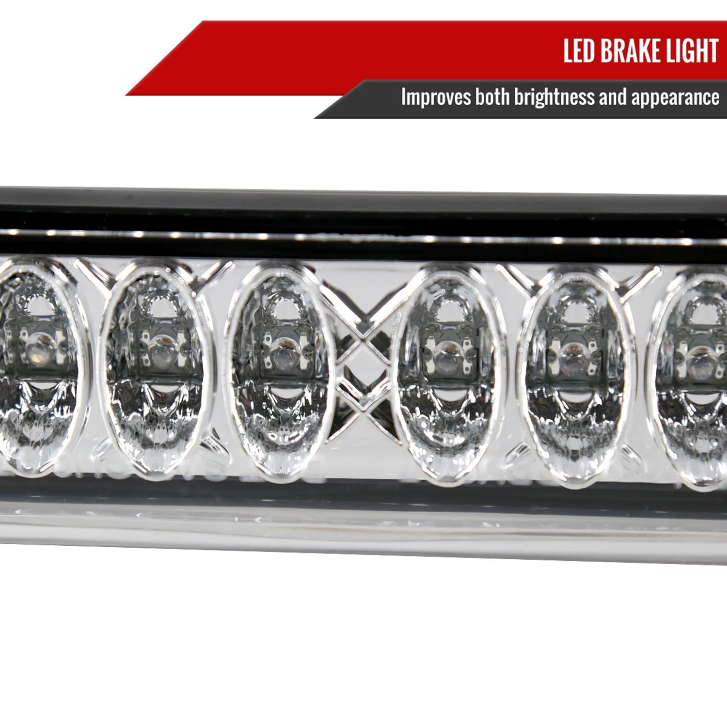 1997-2004 Ford F-150/F-250 Lincoln Blackwood LED 3rd Brake Tail Light Chrome