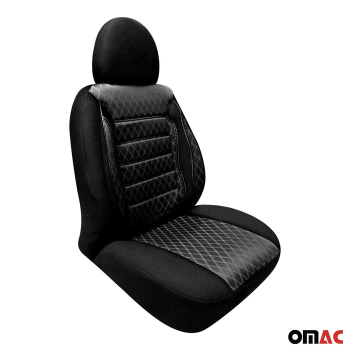 Front Car Seat Covers Protector for RAM Promaster 2014-2024 Black 2+1 Set