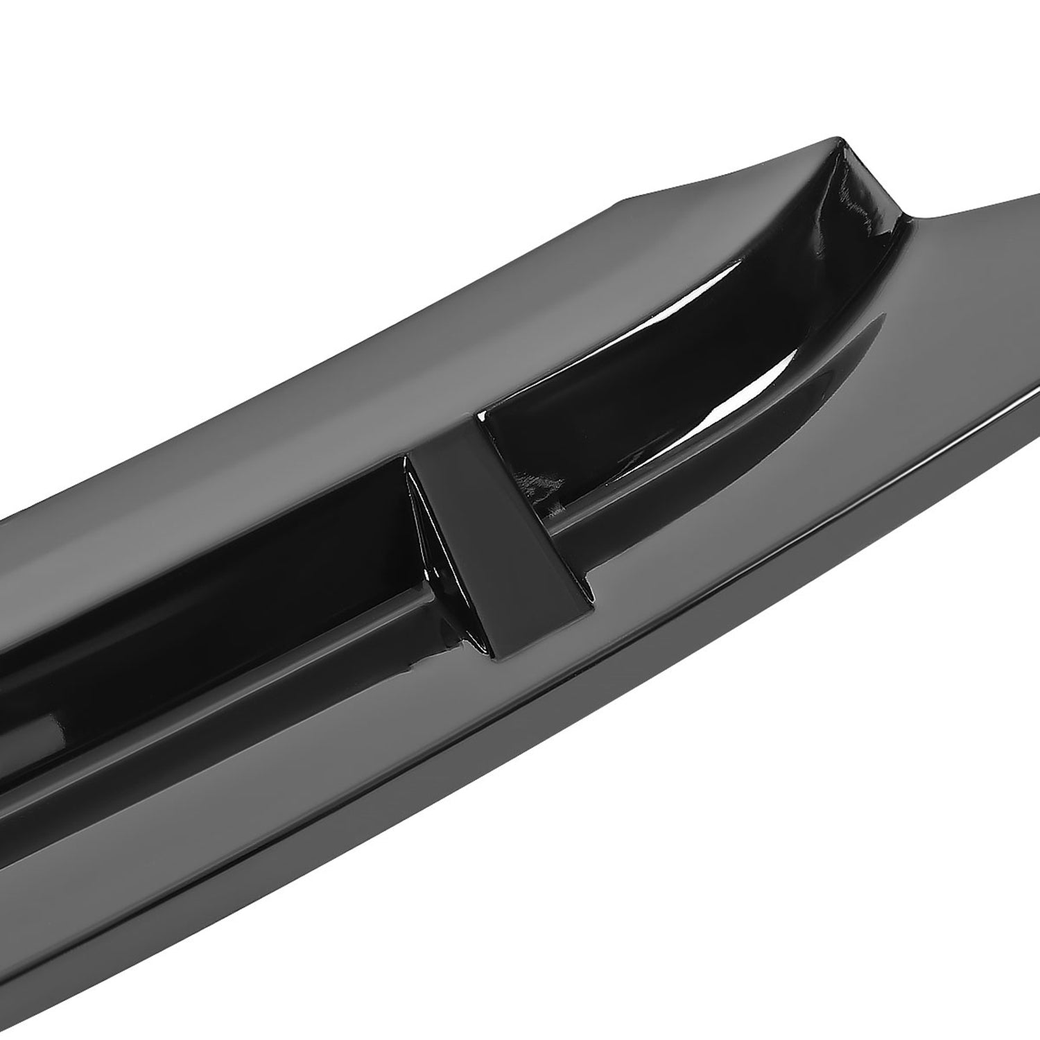 2019-2021 Honda Civic Sedan Glossy Black 3Pcs Front Bumper Lip Set