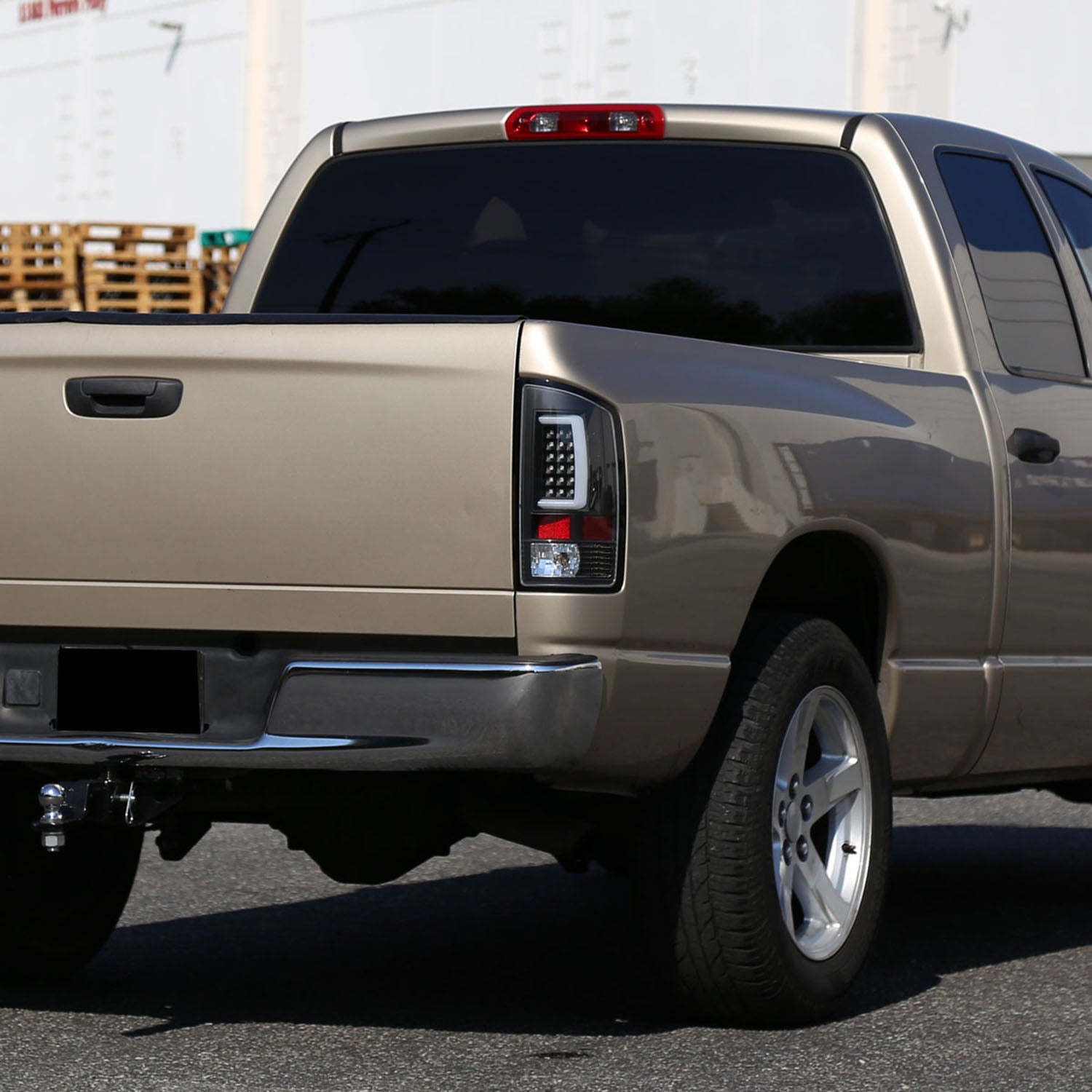 2002-2006 Dodge RAM 1500 2500 3500 LED Tail Lights -G2 Matte Black/Clear Lens