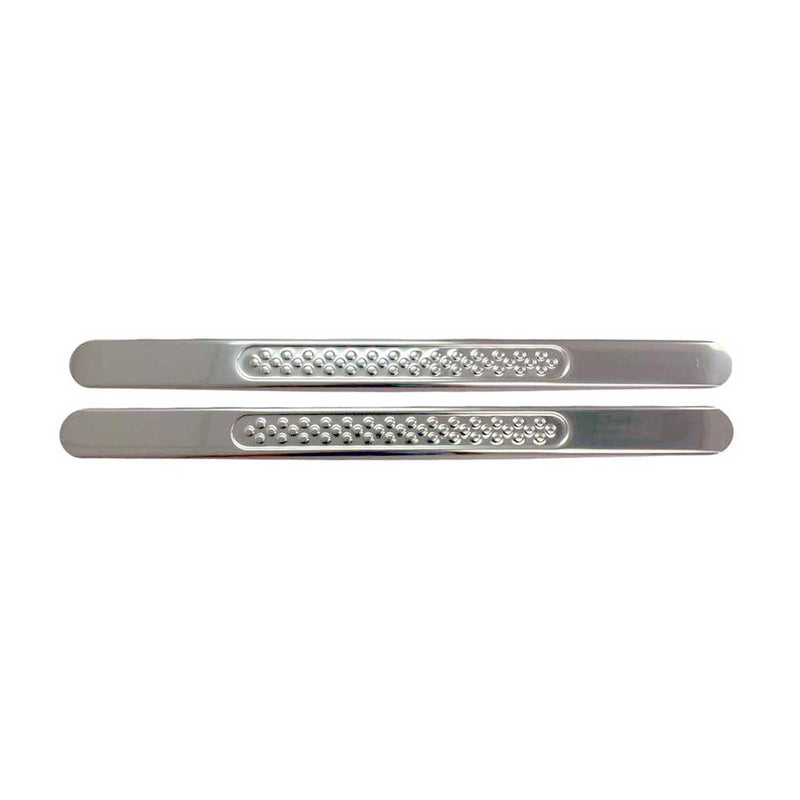 Honda Door Sill Scuff Plate Scratch Protector Steel Silver 2 Pcs