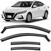 Clim Art Wind Deflectors for Nissan Sentra 2020-2025 In-channel Dark Smoke 4Pcs