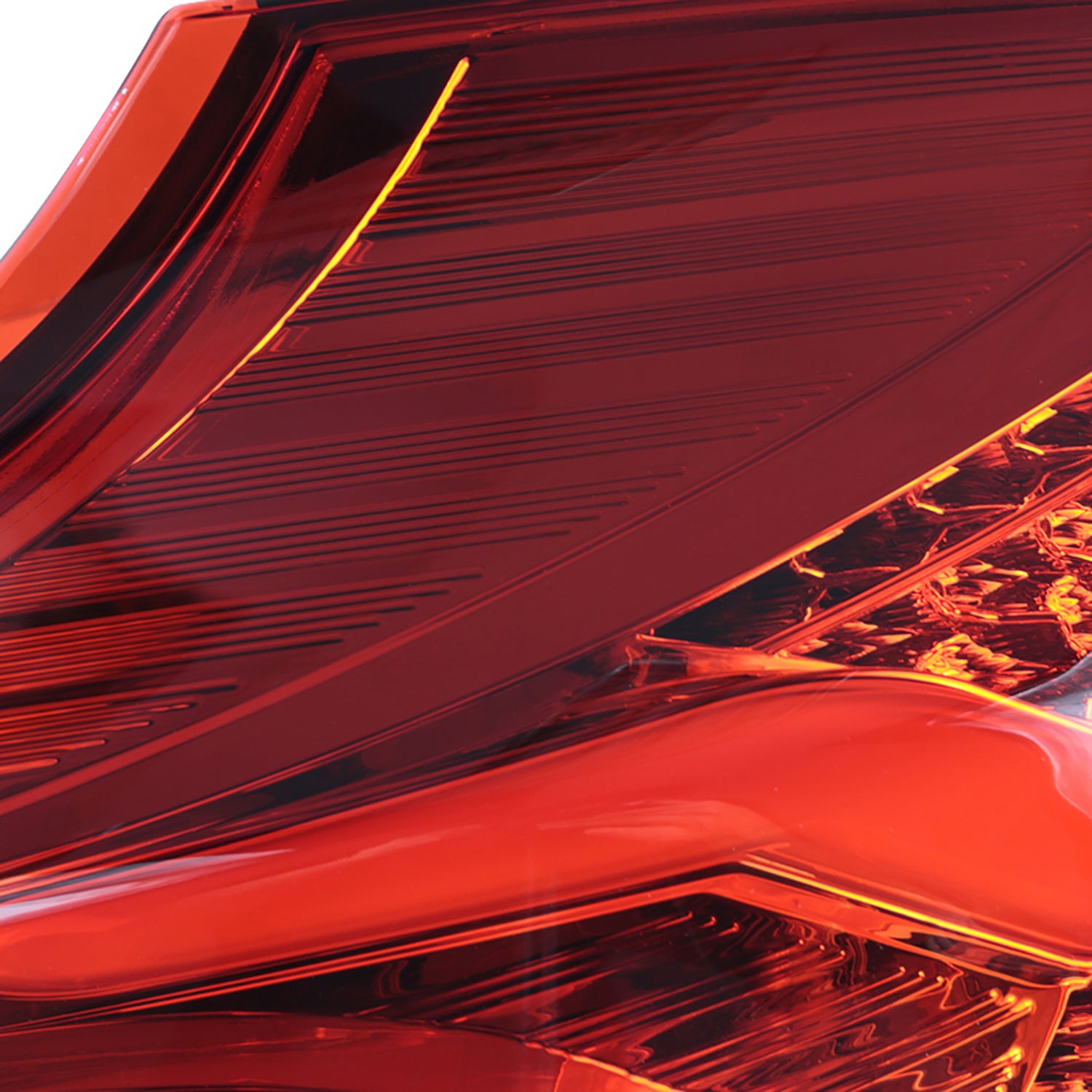 2015-2019 Ford Focus Hatchback LED Tail Lights Chrome Housing/Red Lens