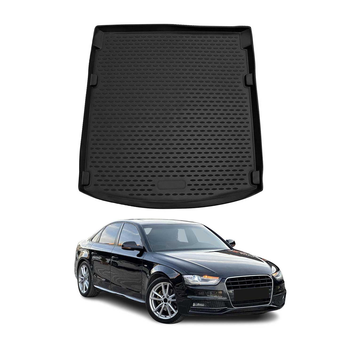 2009-2016 Audi A4 S4 Sedan Cargo Liner Trunk Mat All Weather Black