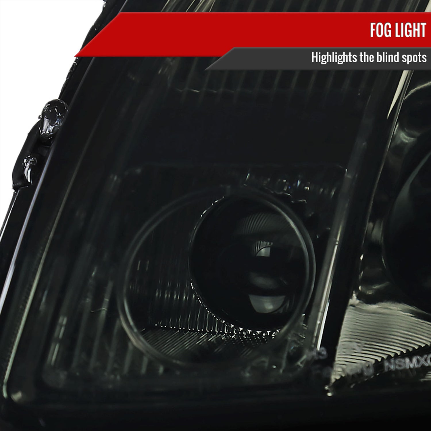 2004-2006 Nissan Maxima Projector Headlights w/ Amber Reflectors Chrome/Smoke