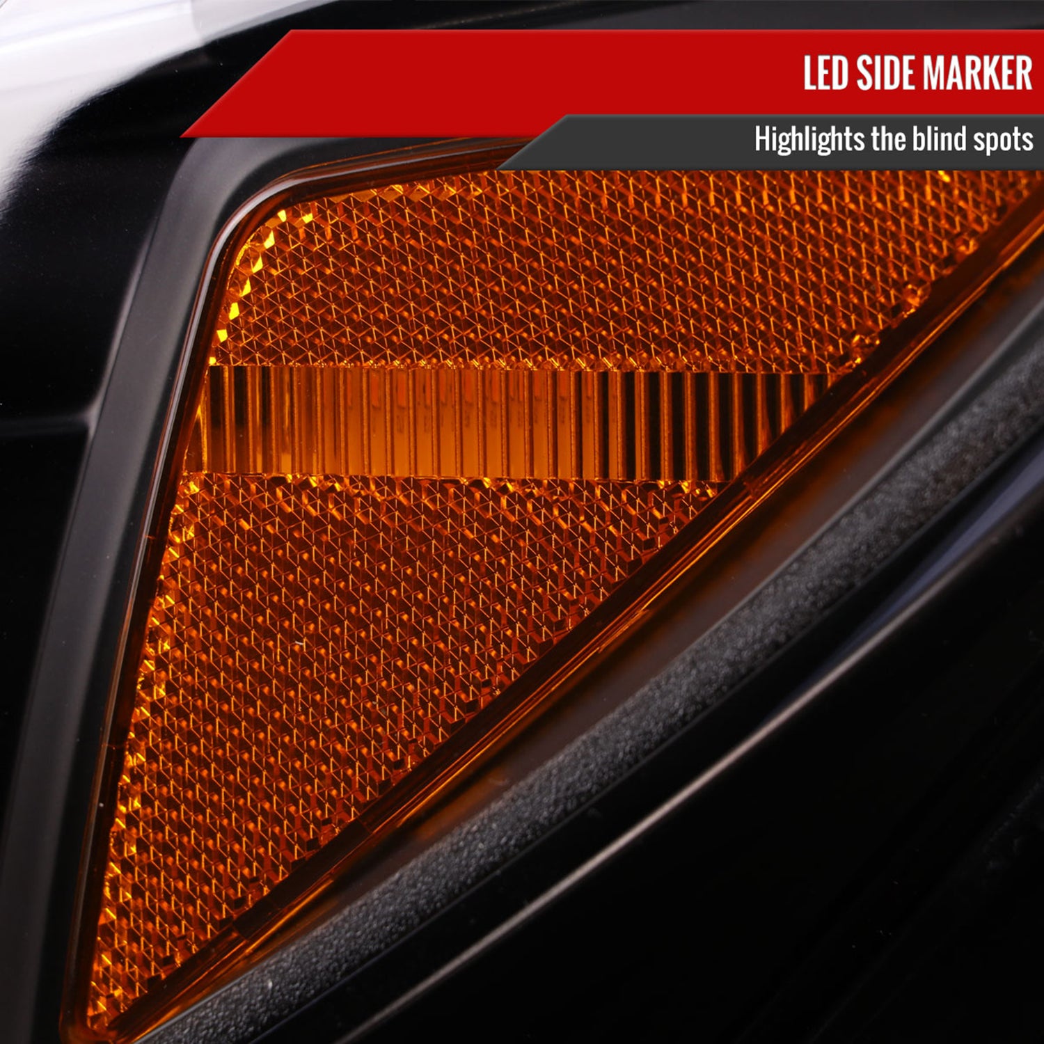 2015-2018 Mercedes-Benz C-Class W205 Turn Signal Projector Headlights Black