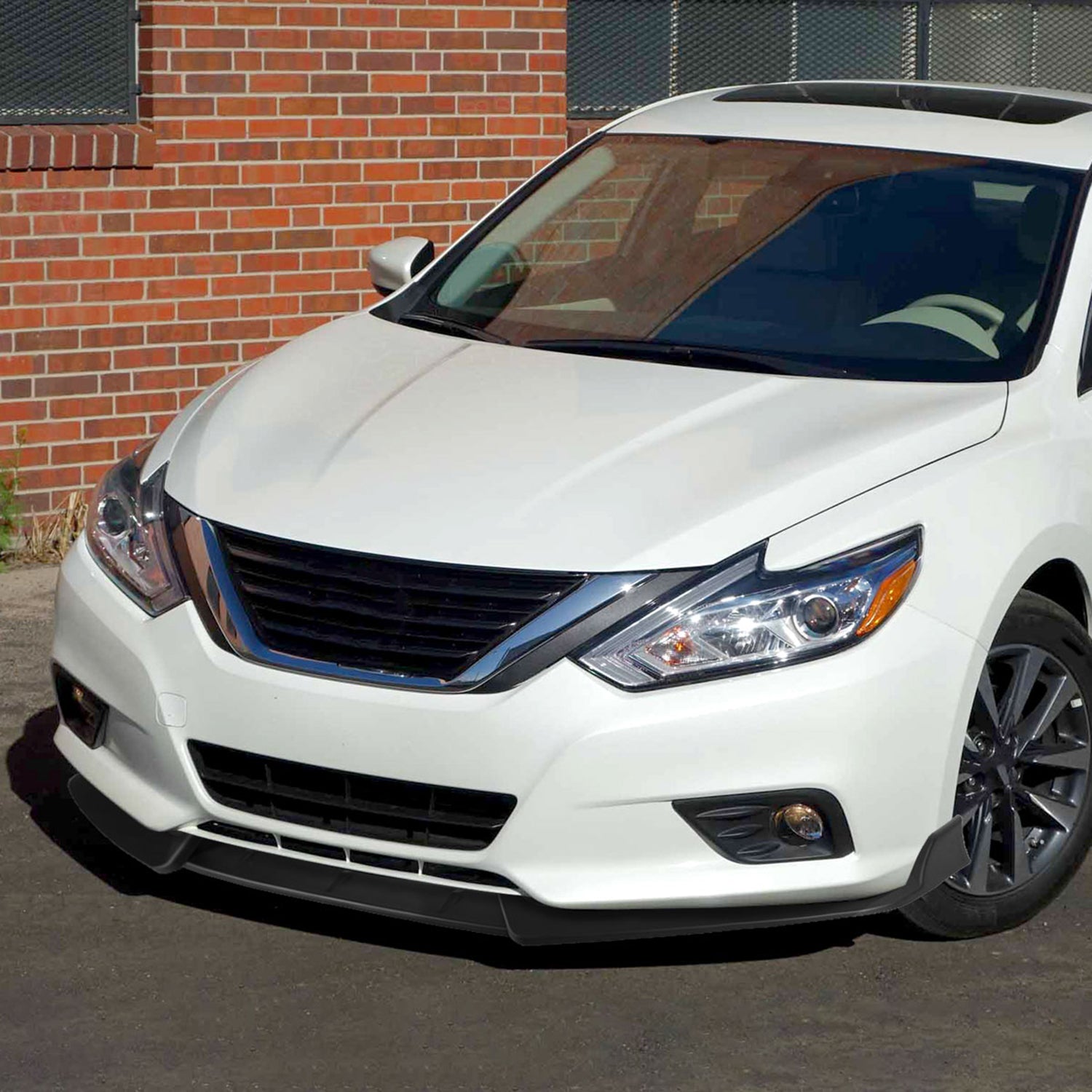 2016-2018 Nissan Altima Sedan Matte Black 3PC Front Bumper Lip Splitter Kit