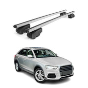2013-2018 Audi Q3 Roof Rack Cross Bars Silver Luggage Carrier 2 Pcs