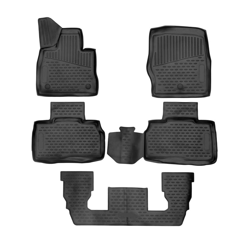 2020-2024 Ford Explorer Floor Mats Liners Full Set All Weather 6 Seats Black