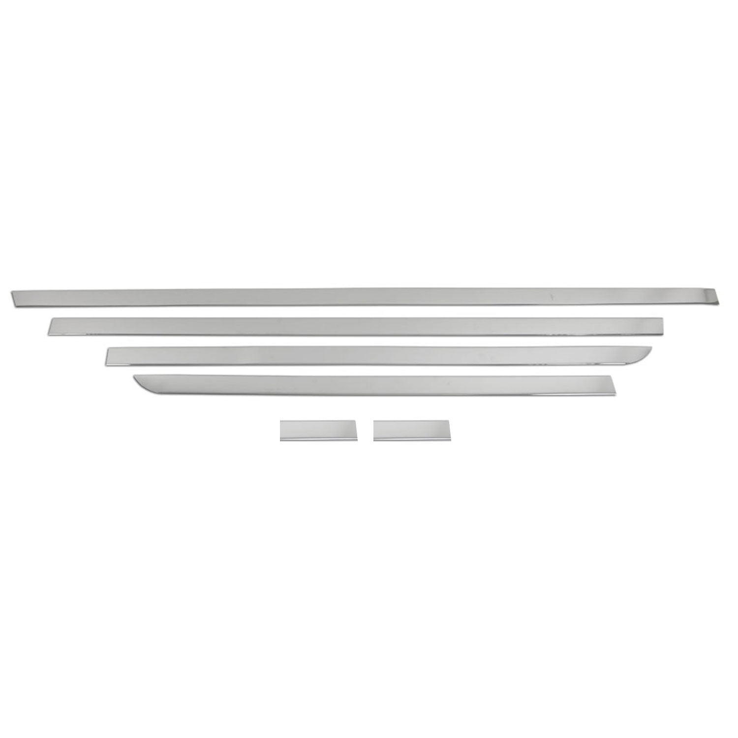 2016-2024 Mercedes Metris L3 Long Side Door Molding Trim Skirt Garnish Stainless Steel 6x