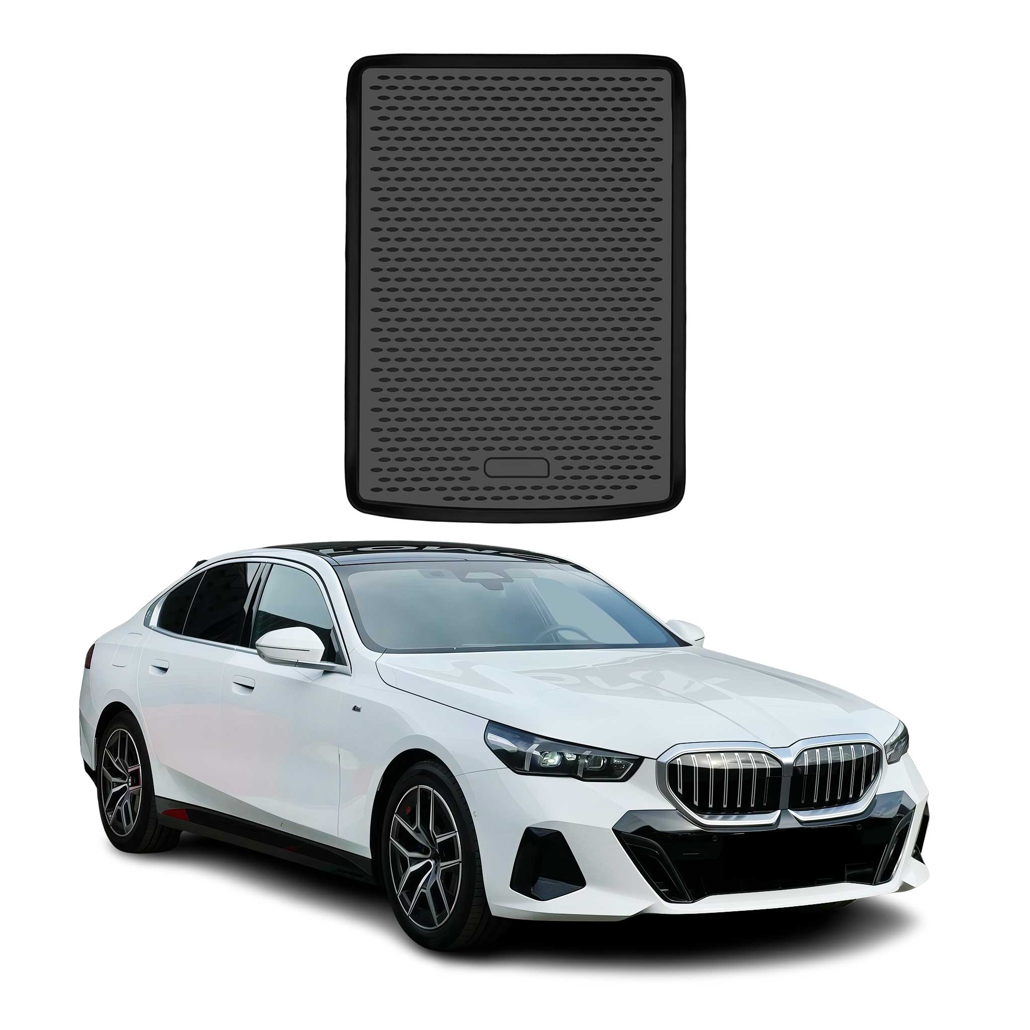 OMAC Cargo Mats Liner for Bmw 5 Series G60 2024-2026 Sedan Trunk Mat TPE Black
