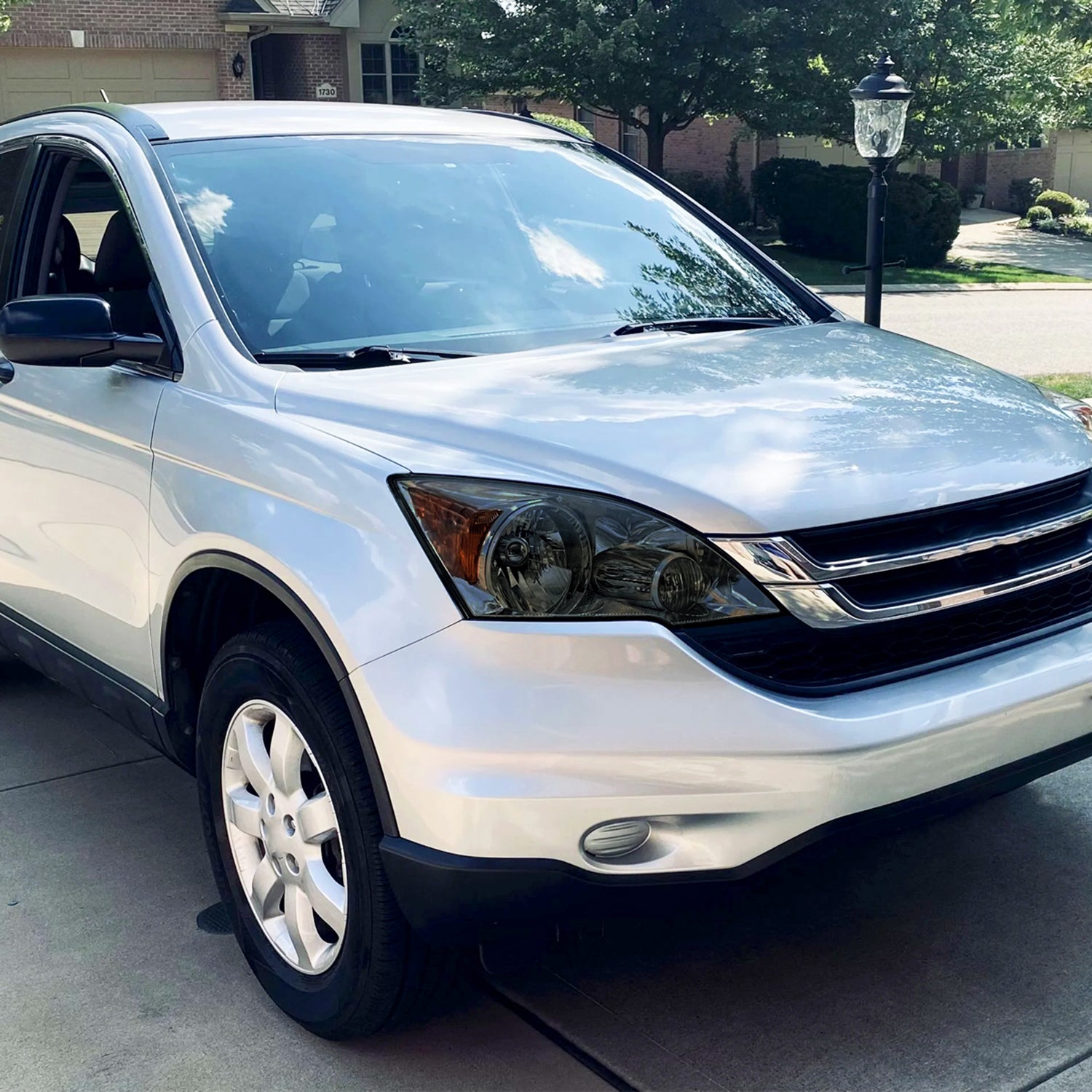 2007-2011 Honda CR-V Factory Style Headlights Chrome Housing/Smoke Lens