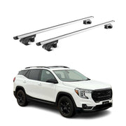 2018-2024 GMC Terrain Roof Rack Cross Bars Silver Luggage Carrier 2 Pcs