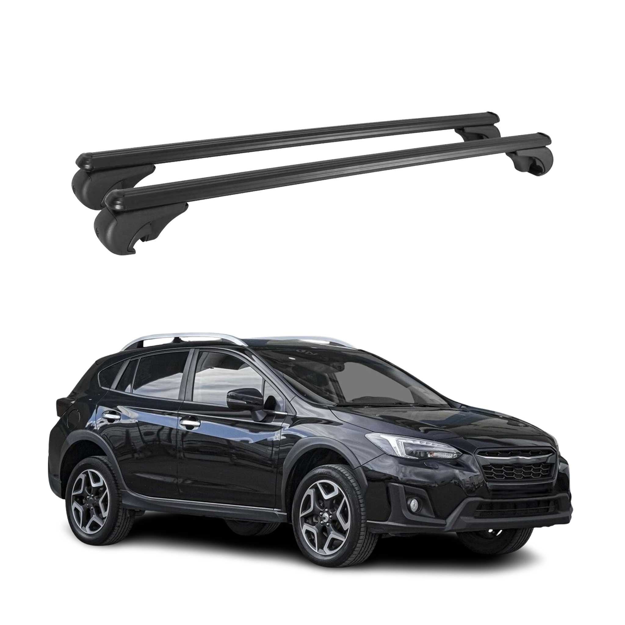 2017-2023 Subaru Impreza Roof Rack Cross Bars Black