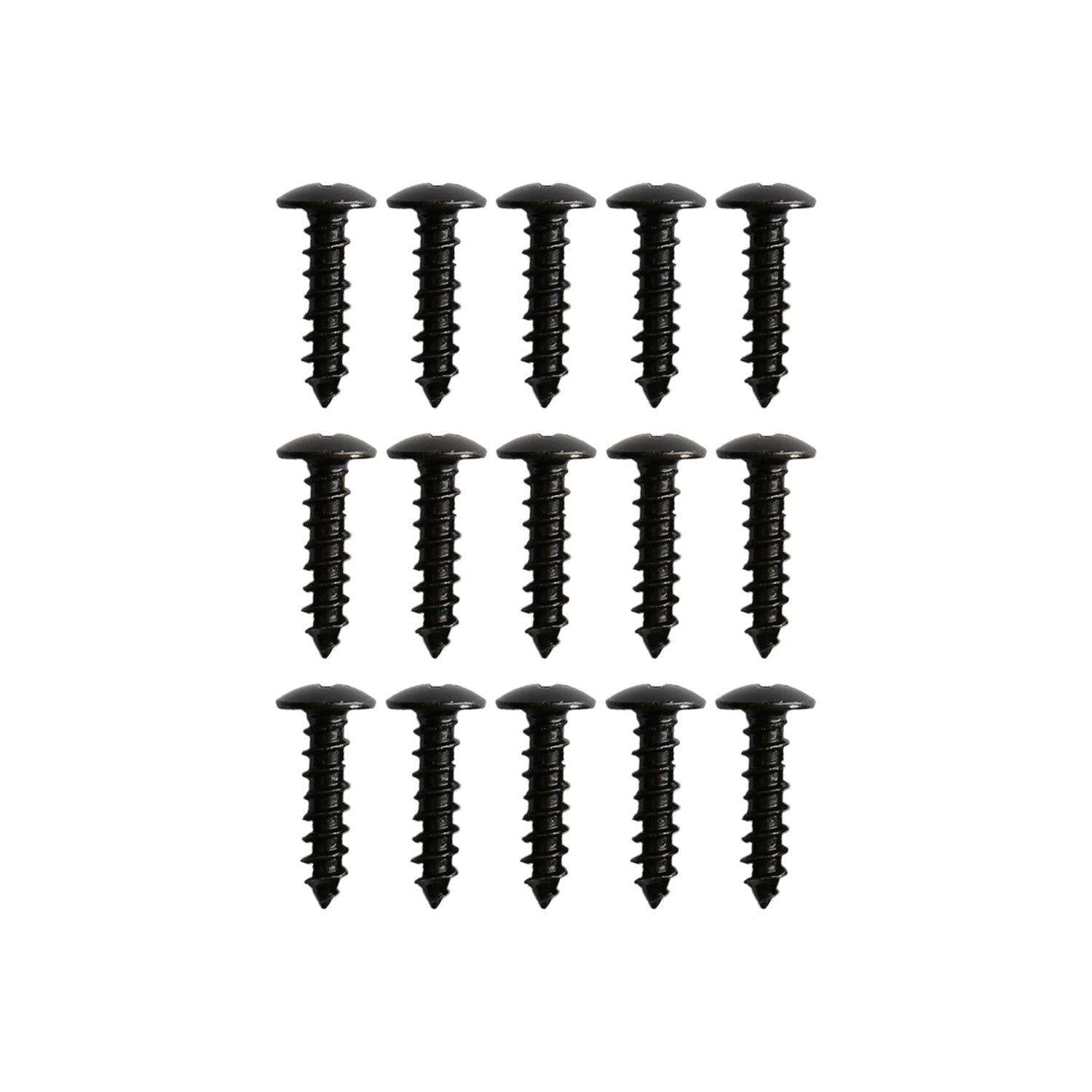 Universal Glossy Black Polypropylene 3Pcs Bumper Lip Spoiler Splitter