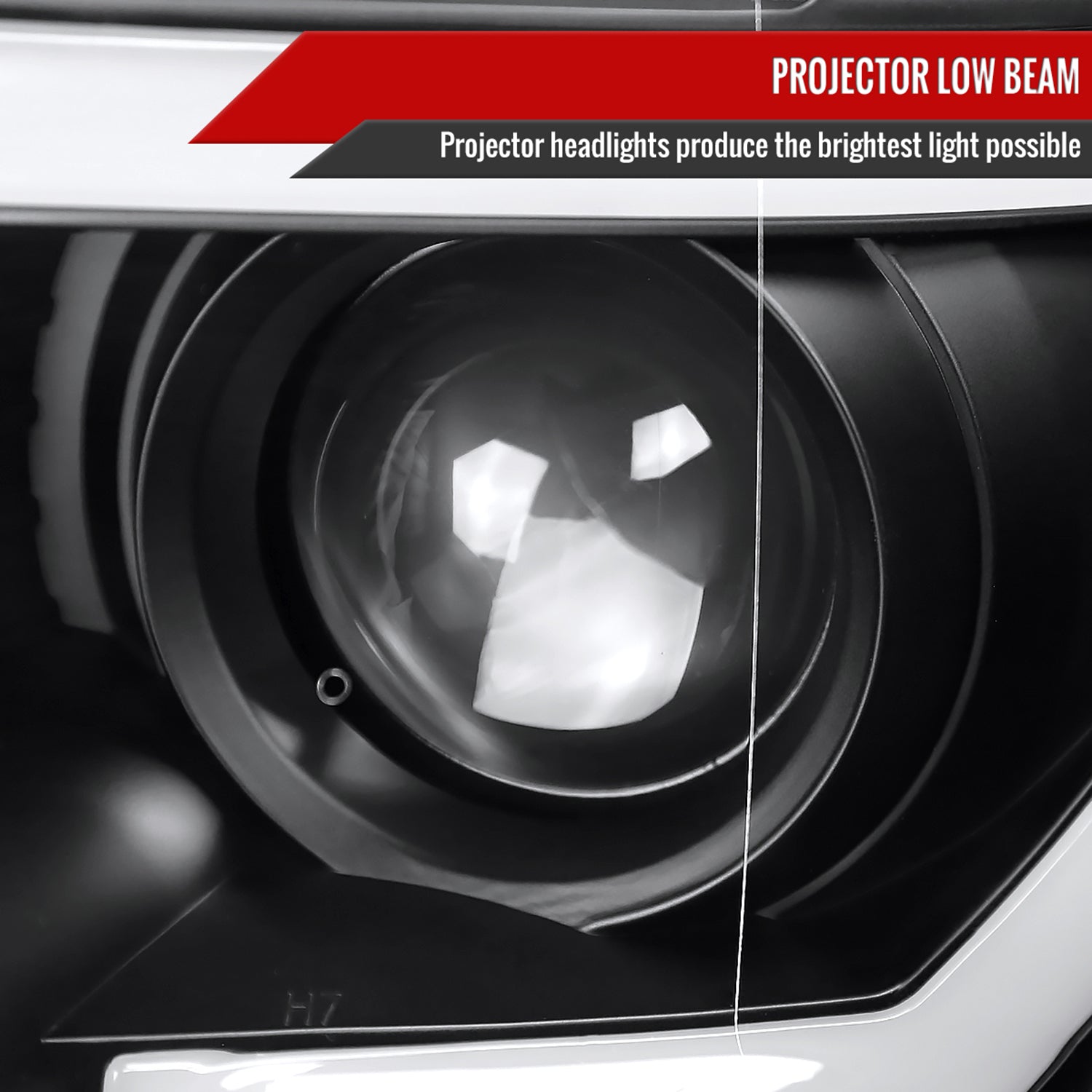 2015-2017 Ford F-150 LED Bar Projector Headlights Turn Signals Black / Clear