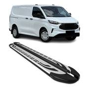 2022-2024 Ford Transit Connect Wagon Running Boards Side Steps Silver & Black