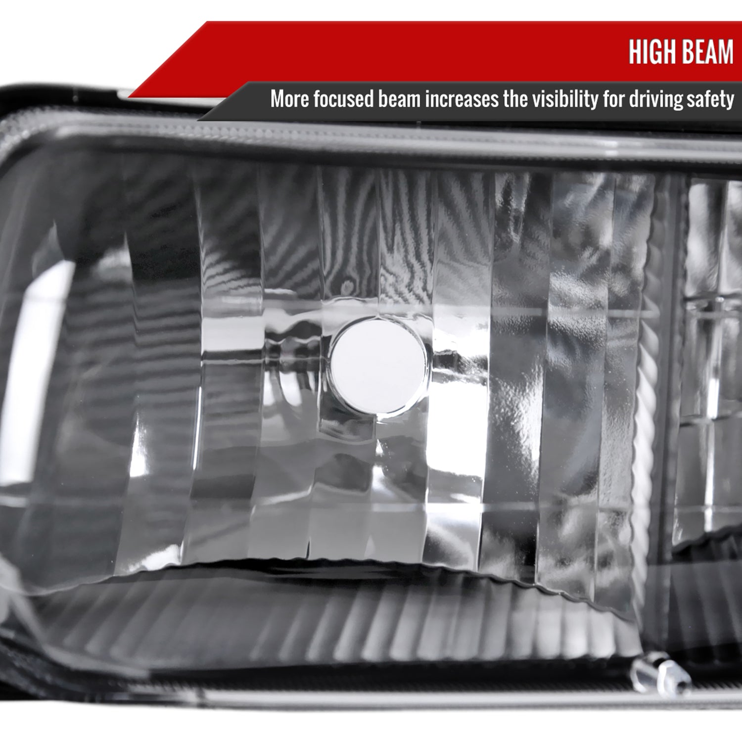 1999-2002 Chevy Silverado/ Tahoe/Suburban Factory Headlights Bumper Black