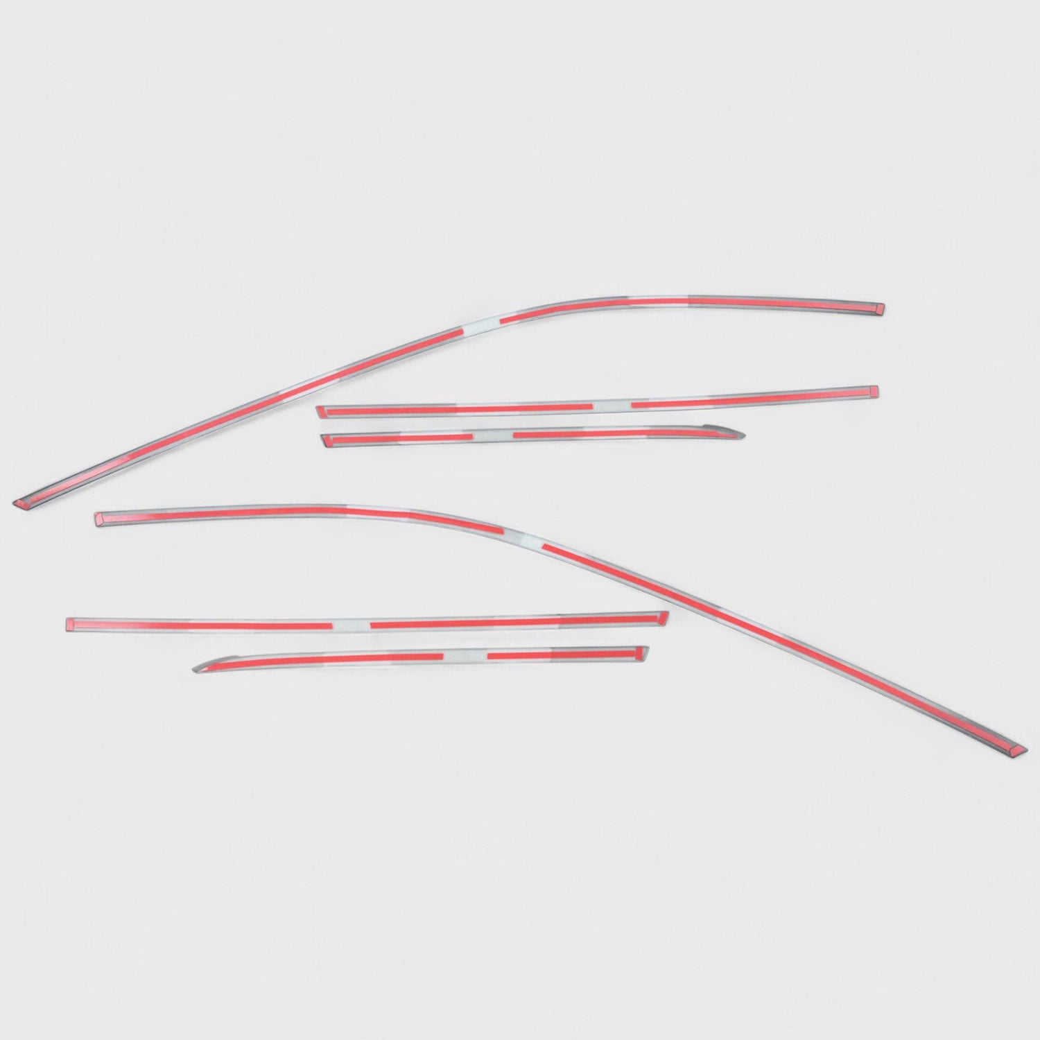 2021-2025 Nissan Rogue Window Trim Set Gloss Black 6Pcs ABS Plastic