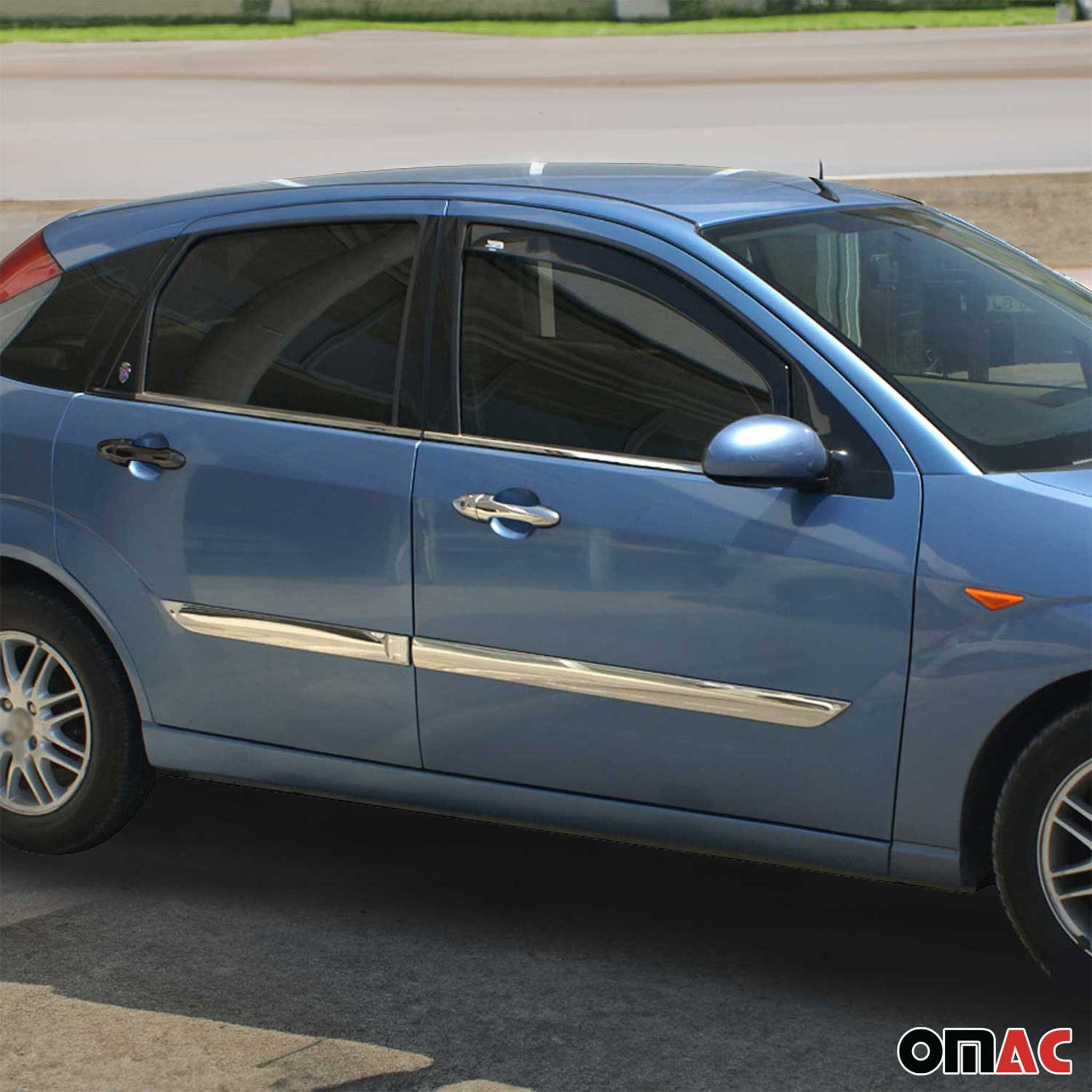 2000-2007 Ford Focus Hatchback Car Door Handle Cover Protector Stainless Steel 4 Pcs