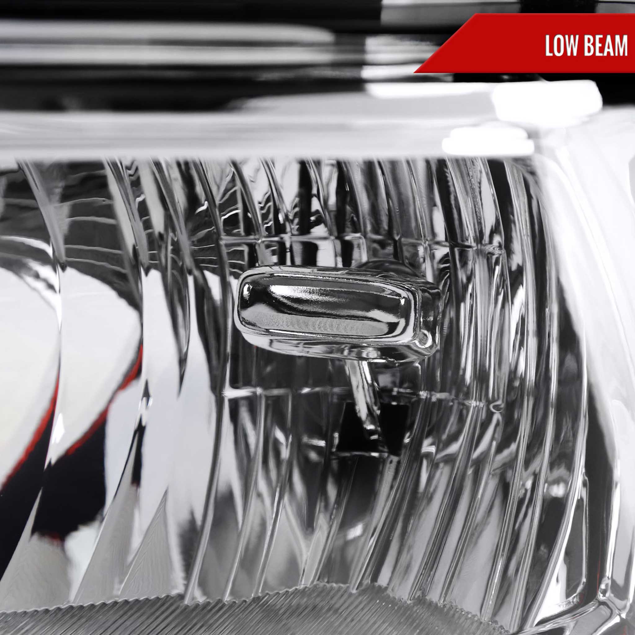 For Dodge RAM 2500 3500 2019-2024 Factory Style Crystal Headlight Driver Side Only Chrome Housing Clear Lens
