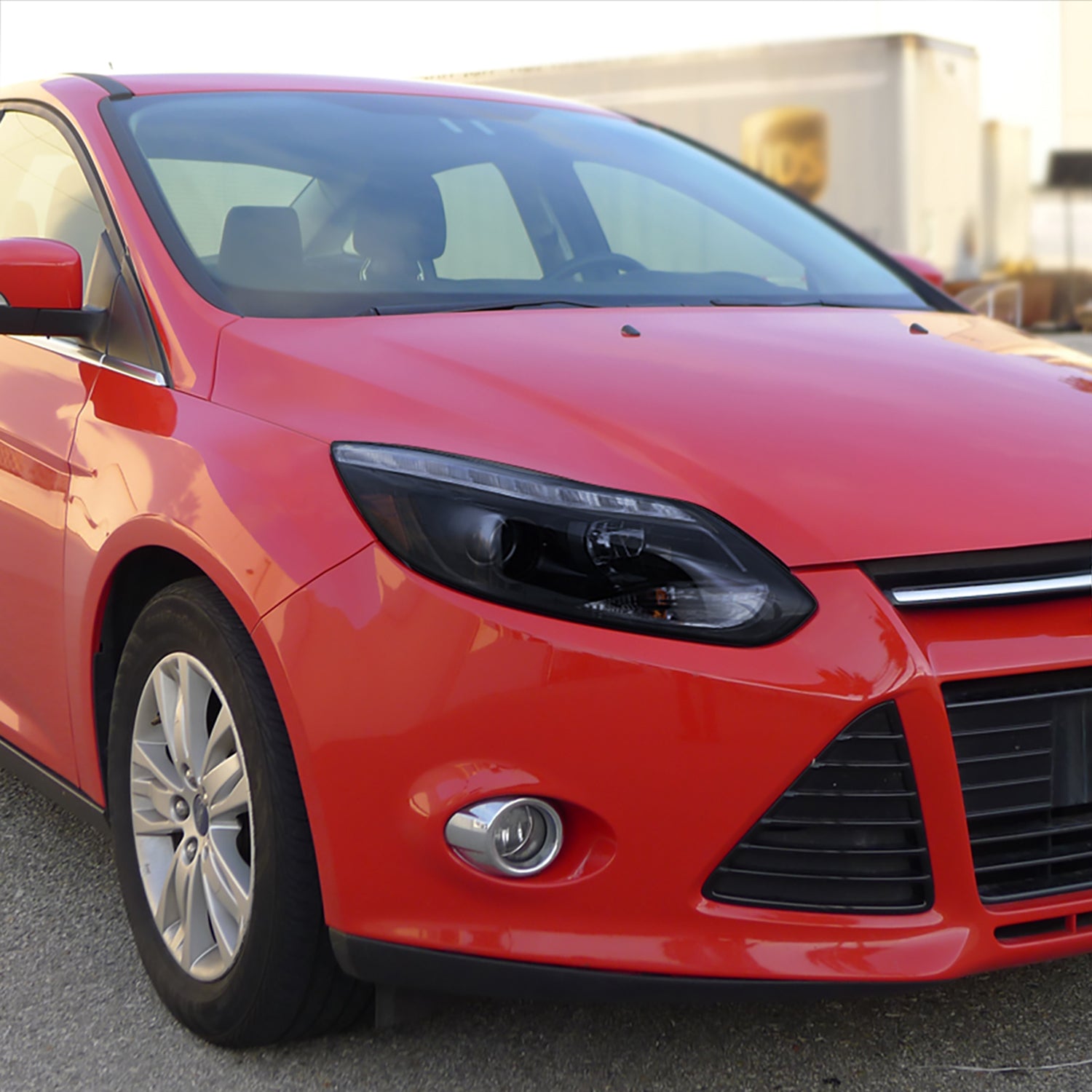 2012-2014 Ford Focus Projector Headlights LED Light &Turn Signal Lights Black