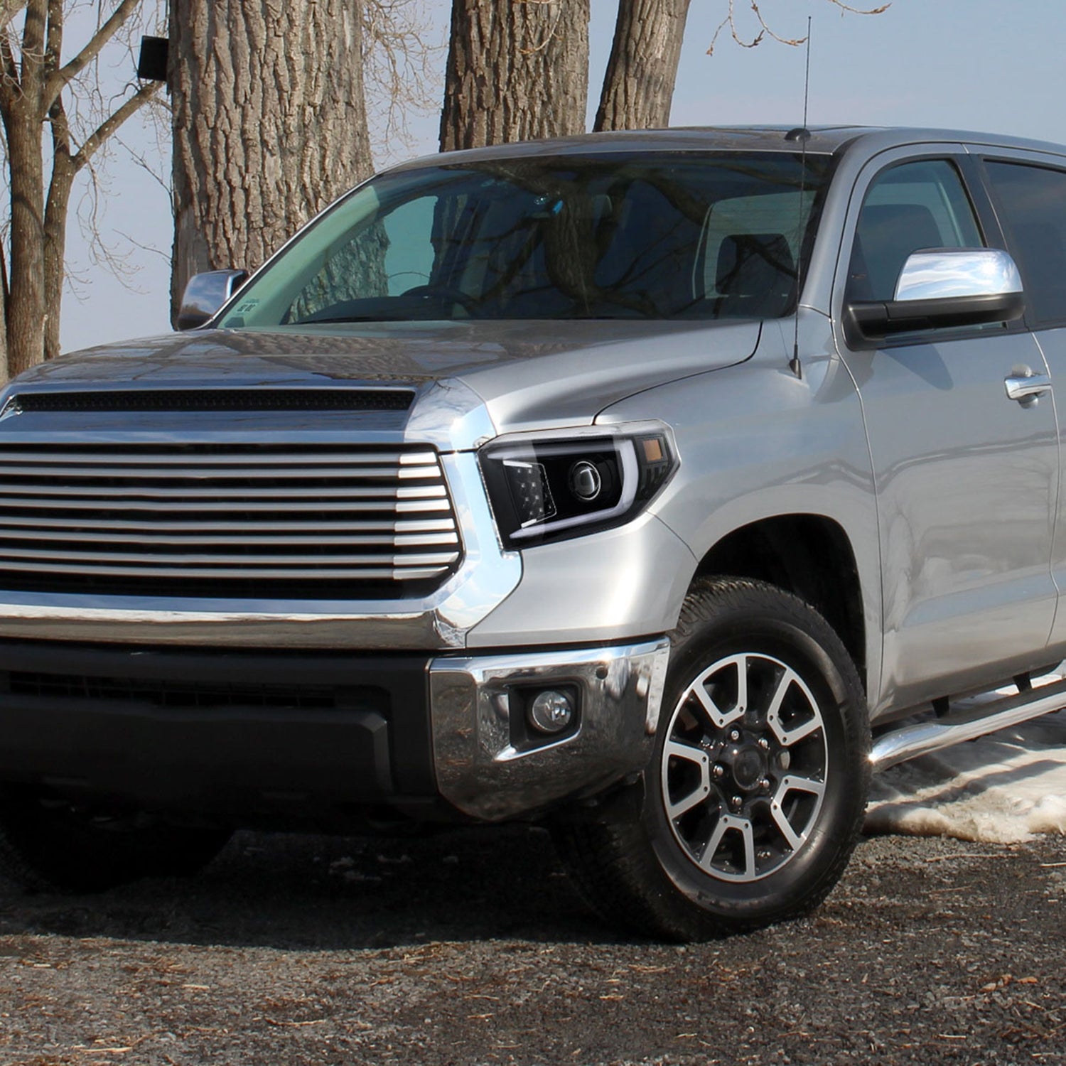 2014-2021 Toyota Tundra LED CBar Projector Headlights Signal Lights Jet Black