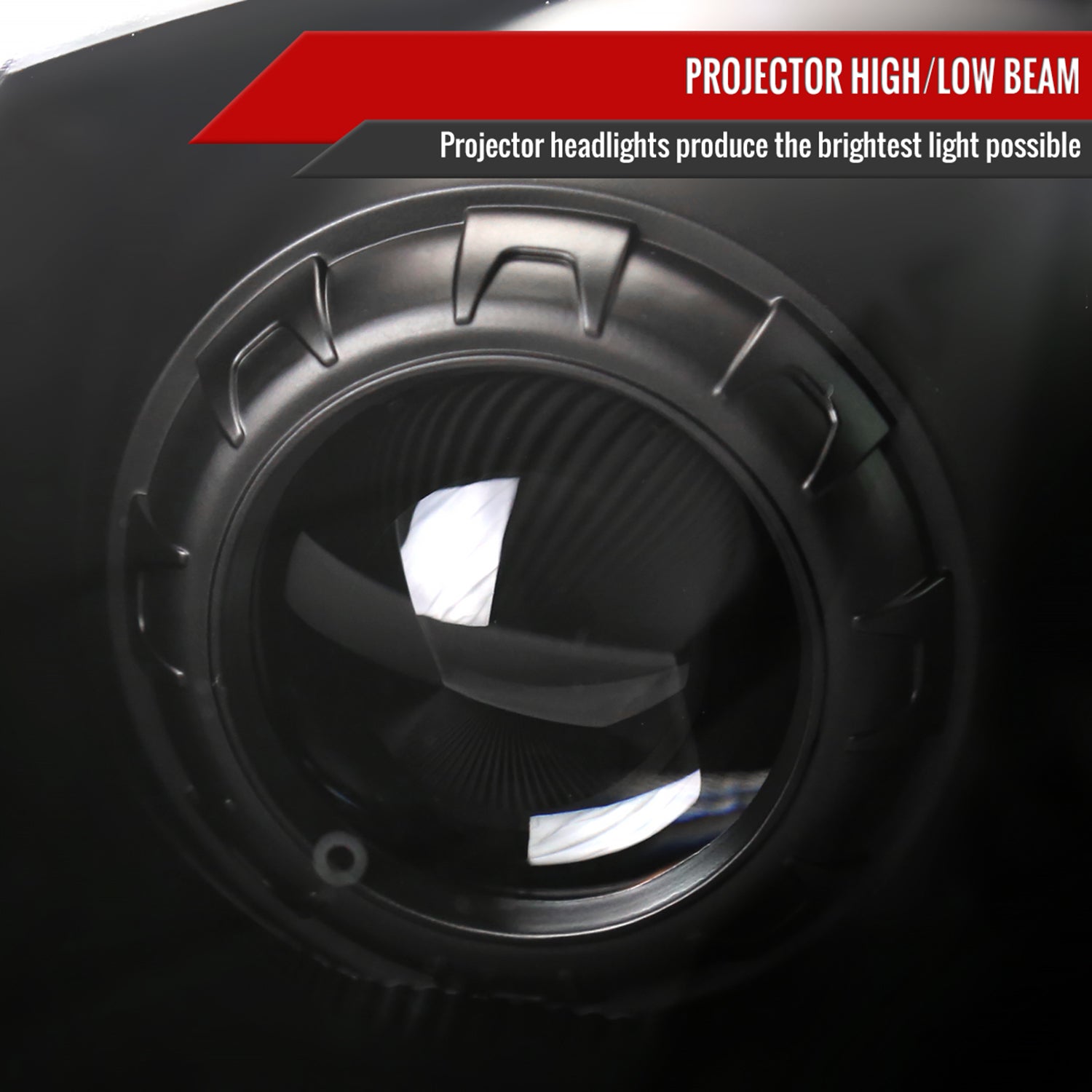 2006-2009 Nissan 350Z Turn Signal Animated LED Bar Projector Headlights Black