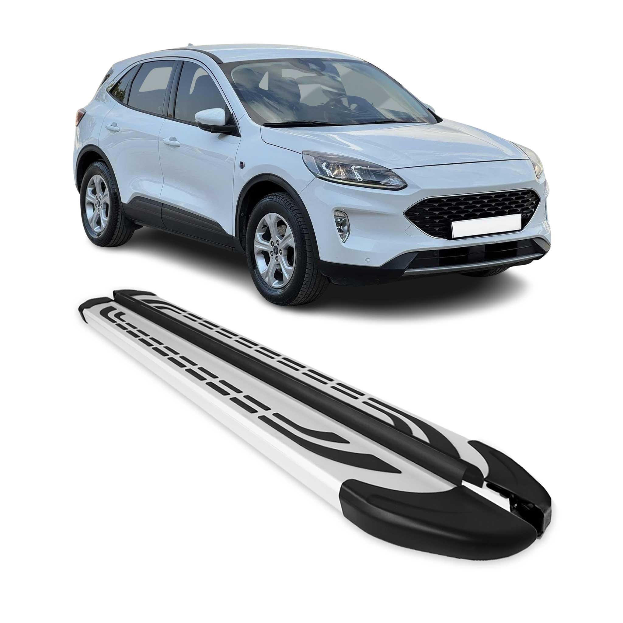 2020-2025 Ford Escape Running Boards Side Steps Silver