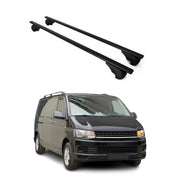 2015-2021 VW T6 Transporter Roof Rack Cross Bars Black
