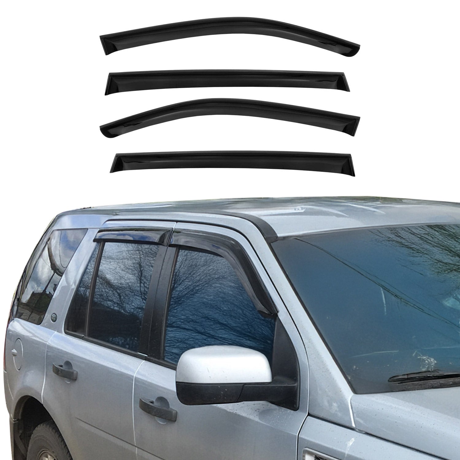 2010-2015 Lexus RX450h Window Visor Vent Rain Deflector 4Pcs Smoke